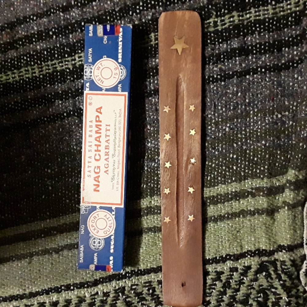 Star ash catcher w/Nag Champa incense sticks